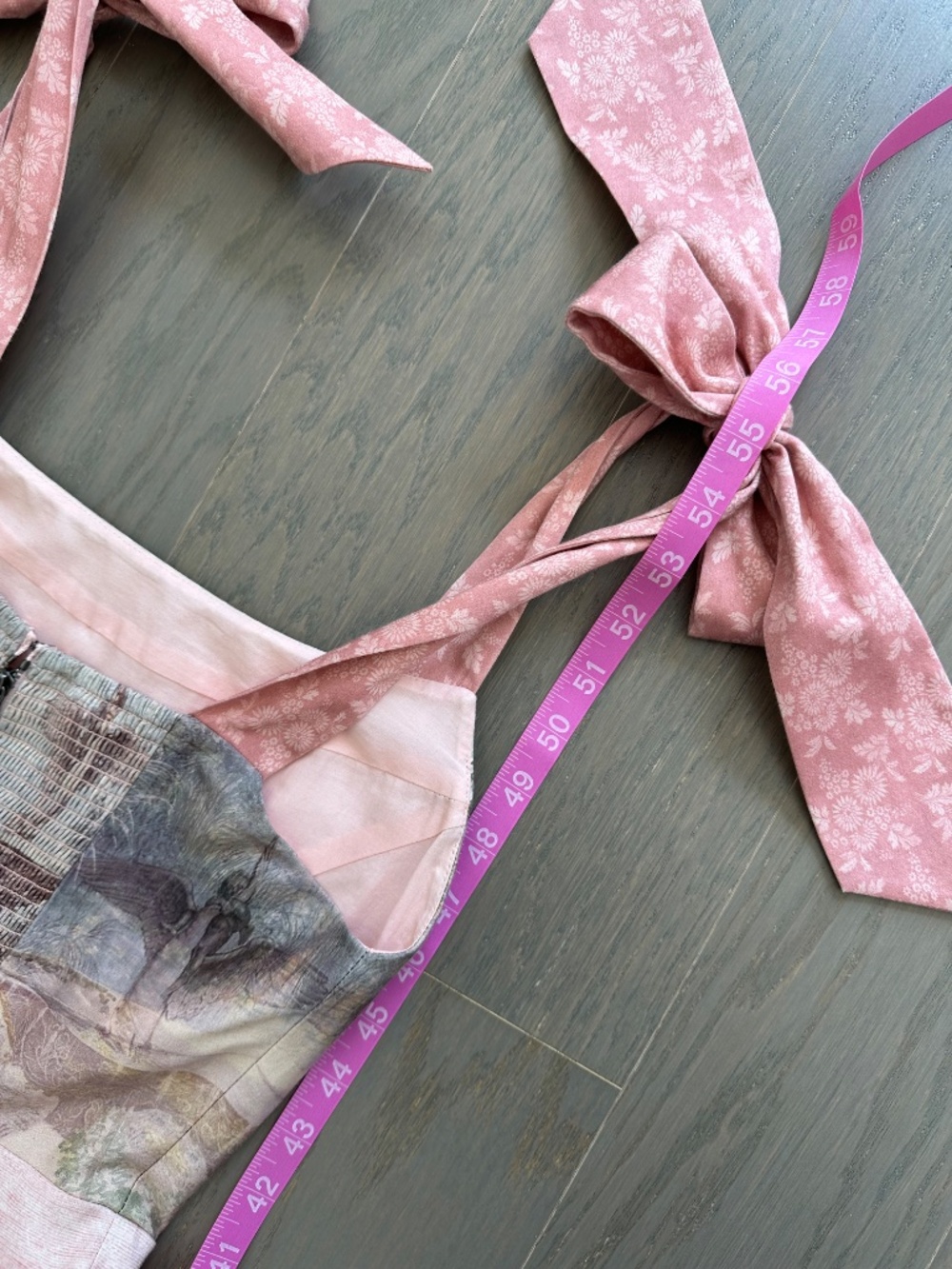 Alice + Olivia Rosalee Versailles Corset Pink Tie Maxi Dress Bustier - Size 2 - Picture 8 of 8